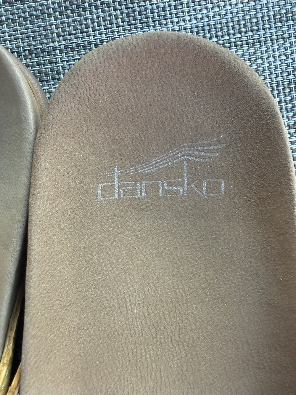 Dansko Justine Women's Two-Strap Leather Slide Sandals with buckle - Picture 4 of 7